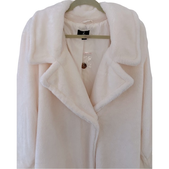 JASON WU • Women's Plus Size White Teddy Coat Winter Jacket - Picture 6 of 14